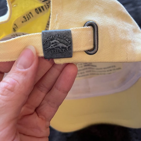Tommy Bahama Yellow Cap 100% Cotton - Picture 4 of 6